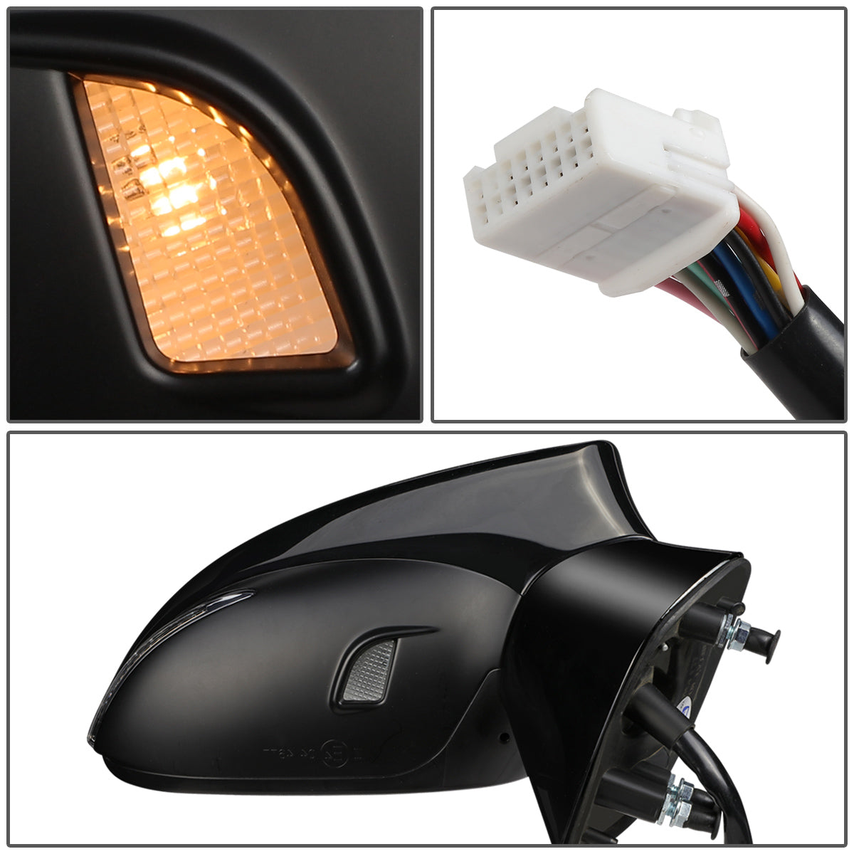 RETROVISOR MIRROR - OEM - 13-15 LEXUS GS250, GS350, GS430 - POWERED - HEATED - W/ SIGNAL LIGHT - W/ MEMORY - W/ PUDDLE LIGHT - W/ BSD - POWER FOLDING - BLACK MATERIAL - RIGHT