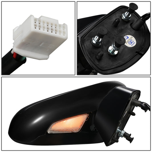 RETROVISOR MIRROR - OEM - 07-12 LEXUS ES350 - POWERED - HEATED - W/ MEMORY - W/ PUDDLE LIGHT - FOLDING - BLACK MATERIAL - RIGHT