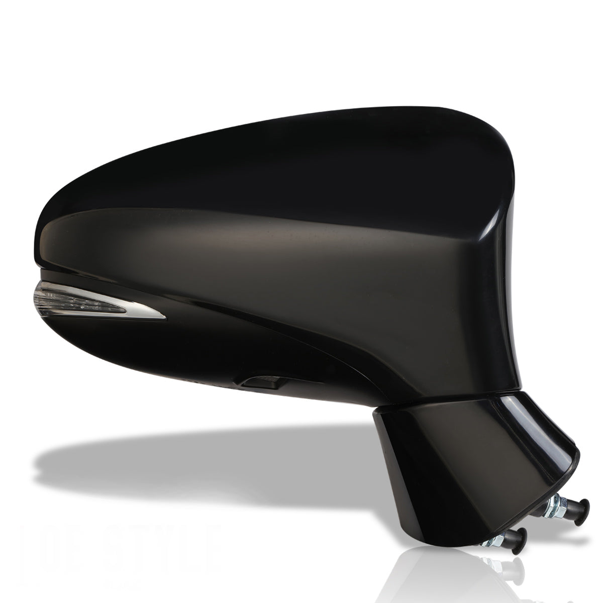 RETROVISOR MIRROR - OEM - 13-15 LEXUS GS250, GS350, GS430 - POWERED - HEATED - W/ SIGNAL LIGHT - W/ MEMORY - W/ PUDDLE LIGHT - W/ BSD - FOLDING - BLACK MATERIAL - RIGHT