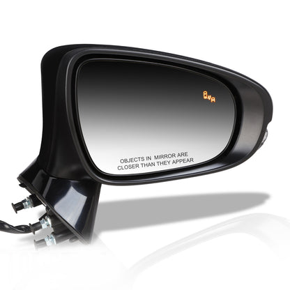 RETROVISOR MIRROR - OEM - 13-15 LEXUS GS250, GS350, GS430 - POWERED - HEATED - W/ SIGNAL LIGHT - W/ MEMORY - W/ PUDDLE LIGHT - W/ BSD - FOLDING - BLACK MATERIAL - RIGHT