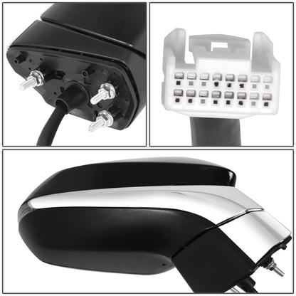 RETROVISOR MIRROR - OE STYLE - LEXUS RX350 16-19 - LEXUS RX350L 16-19 - LEXUS RX450H 18-19 - LEXUS RX450HL 18-19 - WITH POWER WITH HEATED GLASS - PASSENGER SIDE - PAINT TO MATCH - BLACK