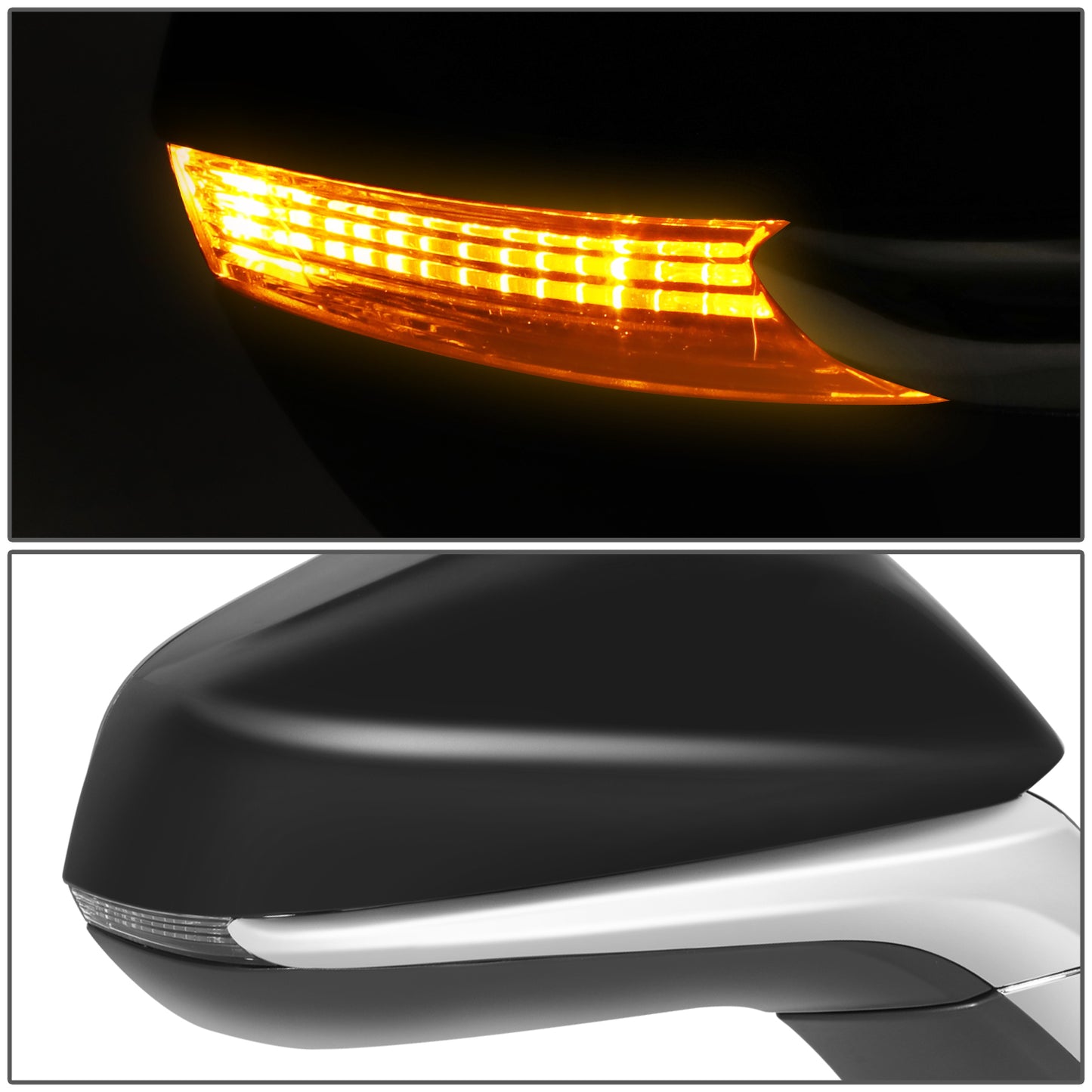 RETROVISOR MIRROR - OE STYLE - LEXUS NX200T 15-17 - LEXUS NX300H 15-17 - WITH POWER WITH HEATED WITH SIGNAL WITH MEMORY - PASSENGER SIDE - PAINT TO MATCH - BLACK