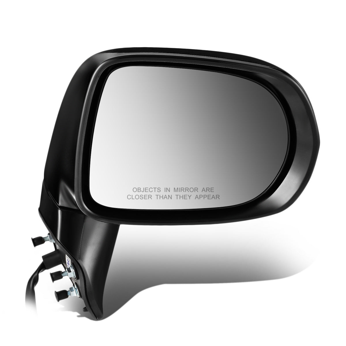RETROVISOR MIRROR - OEM - 10-12 LEXUS RX350, RX450H - POWERED - HEATED - W/ SIGNAL LIGHT - W/ MEMORY - W/ PUDDLE LIGHT - FOLDING - BLACK MATERIAL - RIGHT