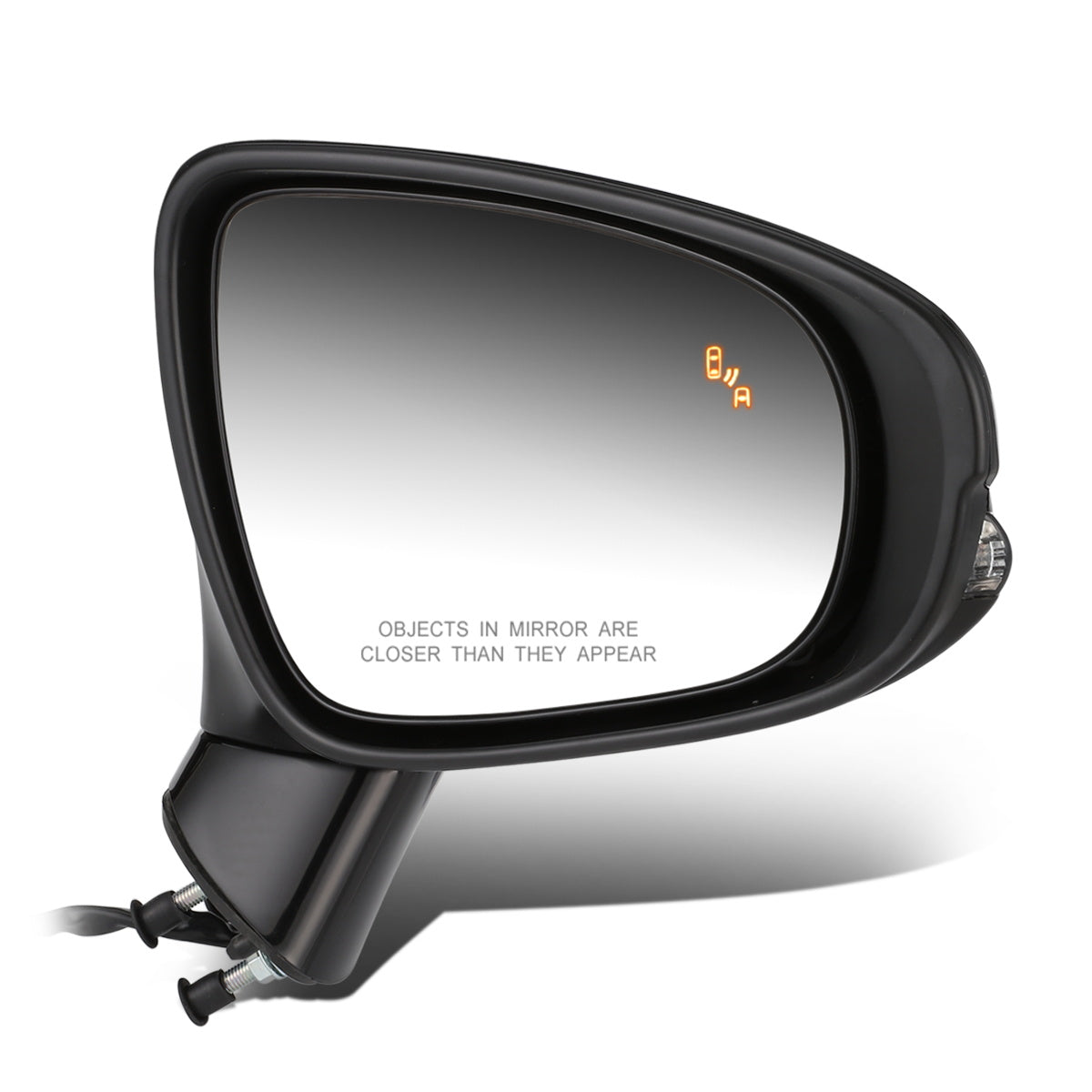 RETROVISOR MIRROR - OEM - 13-15 LEXUS ES350, ES300H - POWERED - HEATED - W/ SIGNAL LIGHT - W/ MEMORY - W/ PUDDLE LIGHT - W/ BSD - FOLDING - BLACK MATERIAL - RIGHT