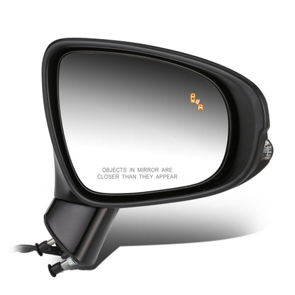 RETROVISOR MIRROR - OEM - 13-15 LEXUS ES350, ES300H - POWERED - HEATED - W/ SIGNAL LIGHT - W/ MEMORY - W/ PUDDLE LIGHT - W/ BSD - FOLDING - BLACK MATERIAL - RIGHT