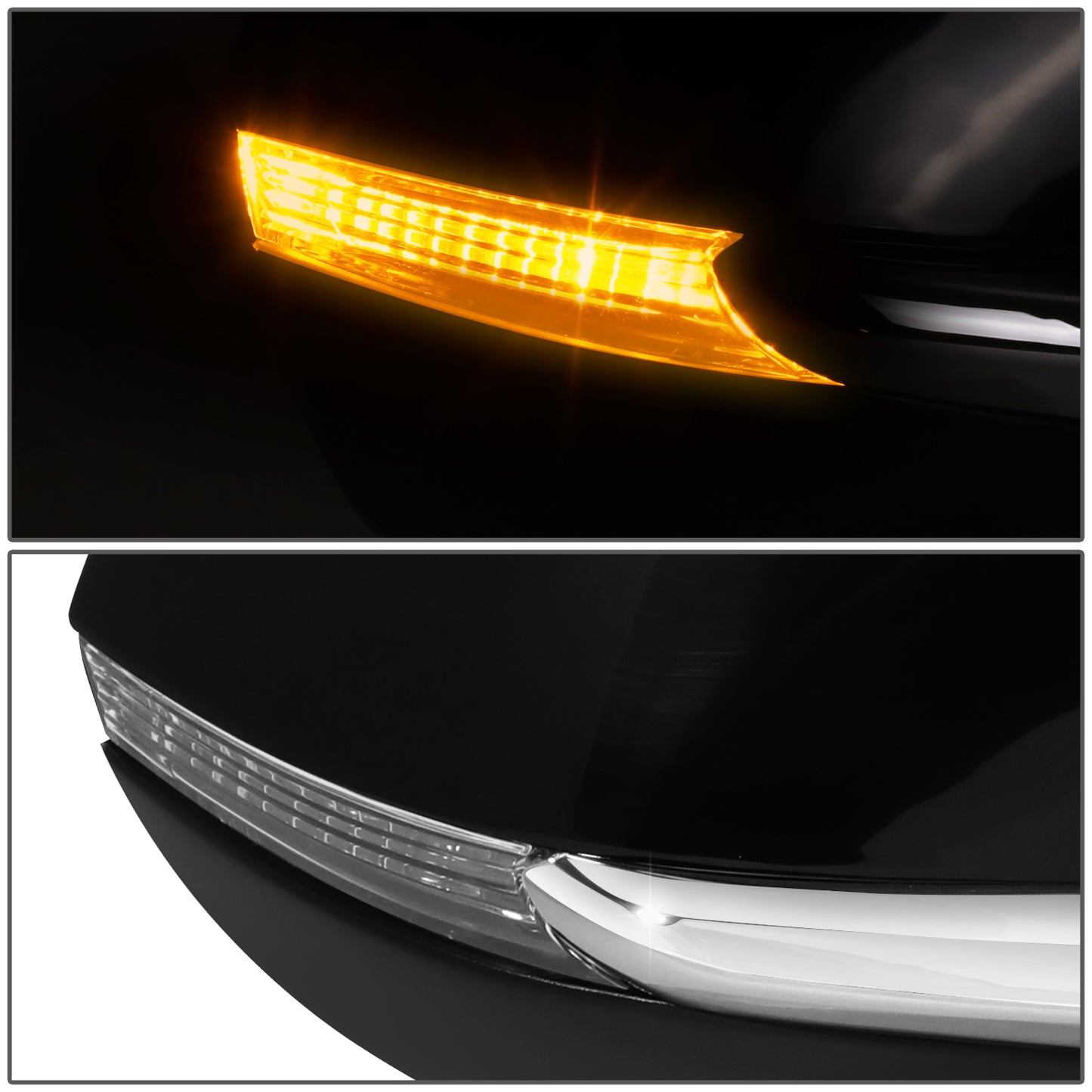 RETROVISOR MIRROR - OE STYLE - LEXUS NX200T 15-17 - LEXUS NX300H 15-17 - WITH POWER WITH HEATED WITH SIGNAL WITH MEMORY WITH BLIND SPOT - PASSENGER SIDE - PAINT TO MATCH - BLACK