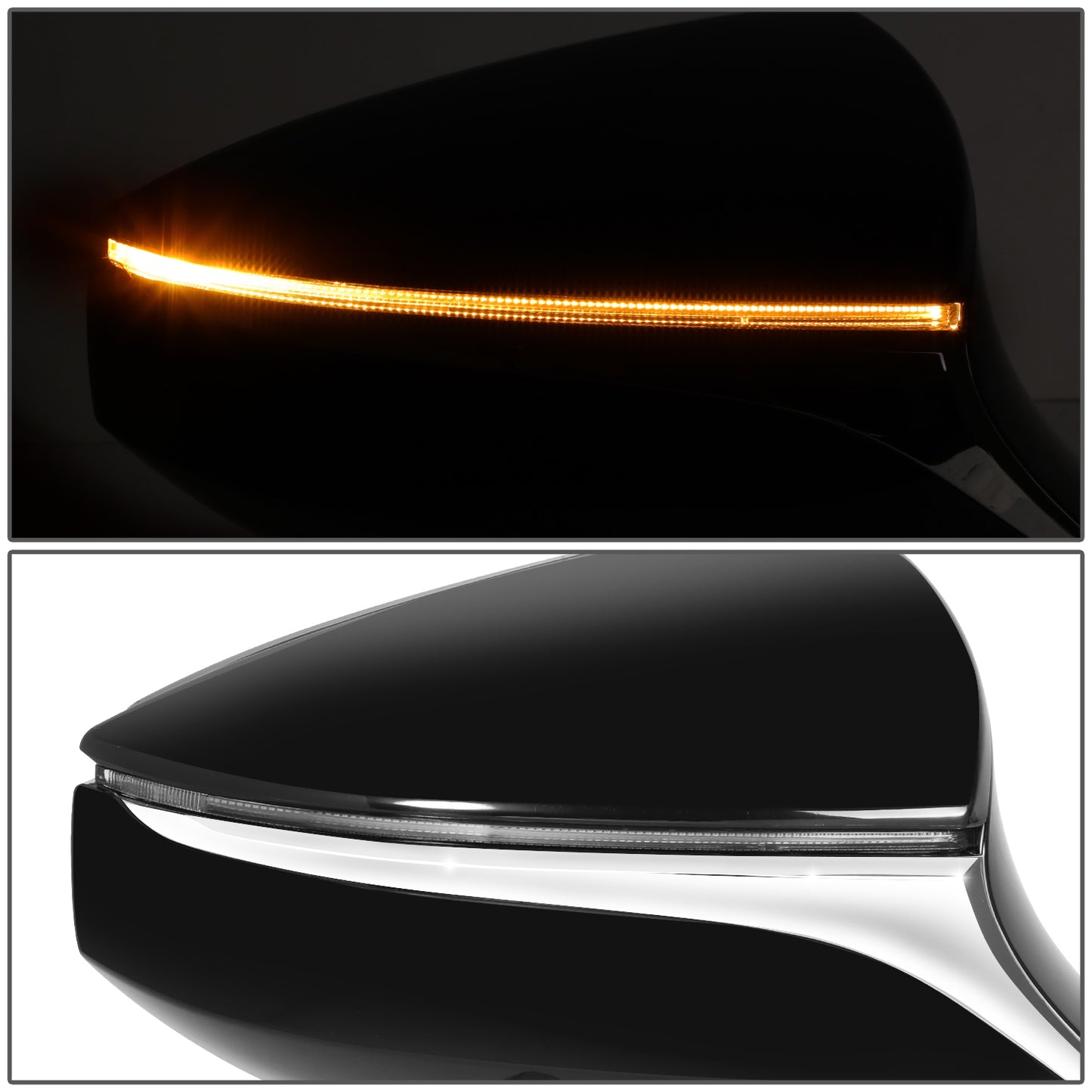 RETROVISOR MIRROR - OE STYLE - LEXUS ES250 21-24 - LEXUS ES300H 19-24 - LEXUS ES350 19-24 - WITH POWER WITH HEATED WITH SIGNAL - PASSENGER SIDE - PAINT TO MATCH - BLACK