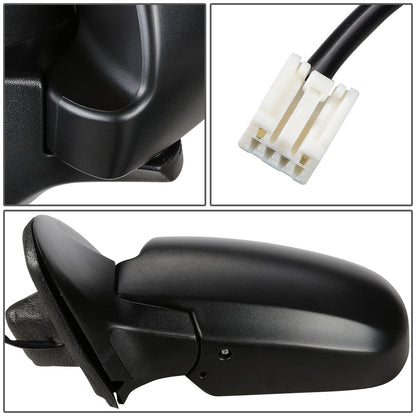 RETROVISOR MIRROR - OEM - 01-04 MAZDA TRIBUTE - POWERED - TEXTURED - BLACK - LEFT