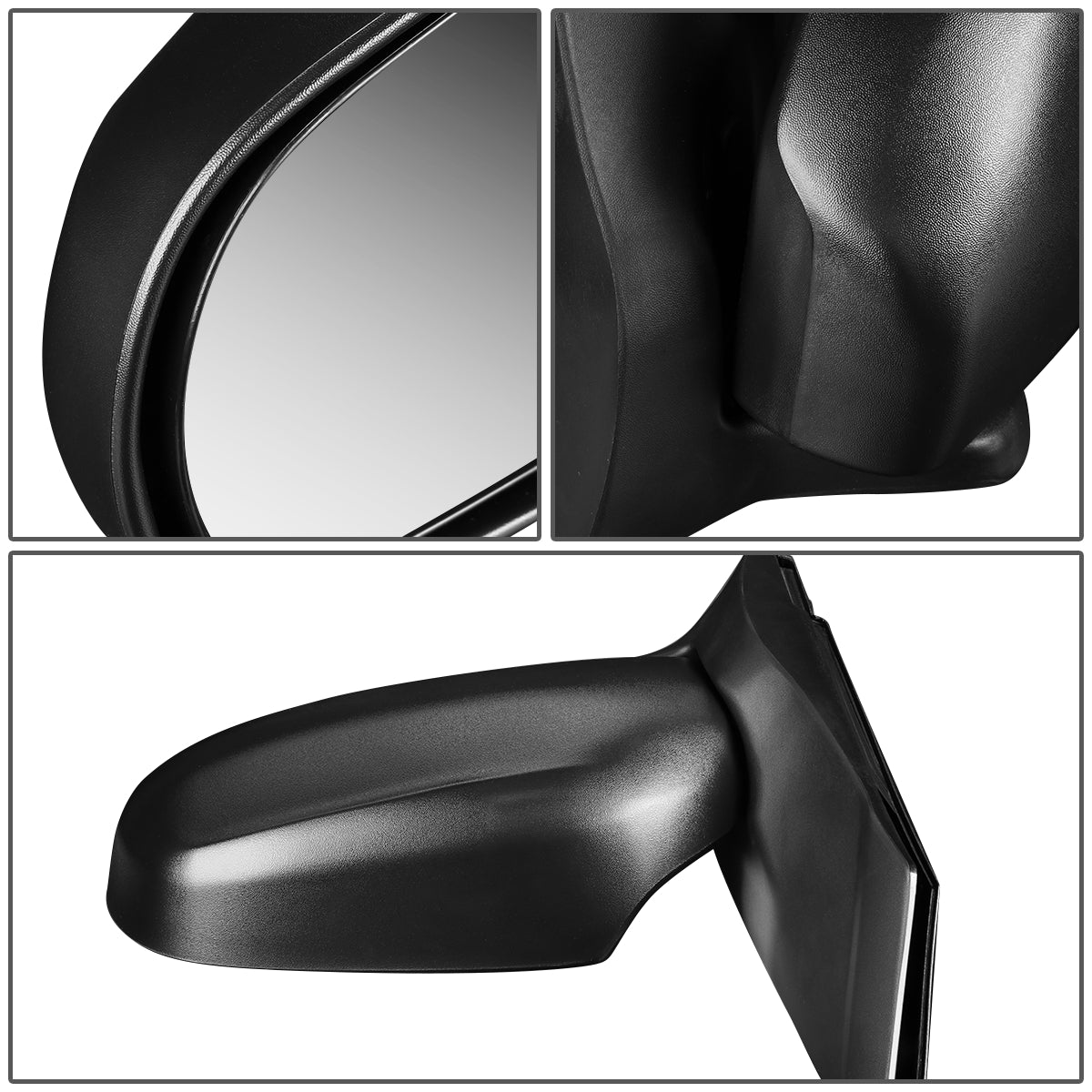 RETROVISOR MIRROR - OEM - 00-06 MAZDA MPV - MANUAL - TEXTURED - BLACK - LEFT