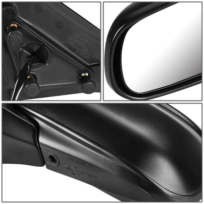 RETROVISOR MIRROR - OEM - 99-03 MAZDA PROTEGE / 02-03 MAZDA PROTEGE5 - FITS MODELS WITHOUT 6 SPEAKER SYSTEM - POWERED - PAINTABLE FINISH, TEXTURED CAP - BLACK - LEFT