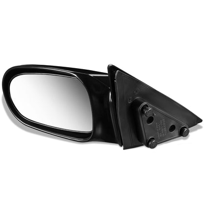 RETROVISOR MIRROR - OEM - 98-99 MAZDA 626 - MANUAL - SMOOTH - BLACK - LEFT