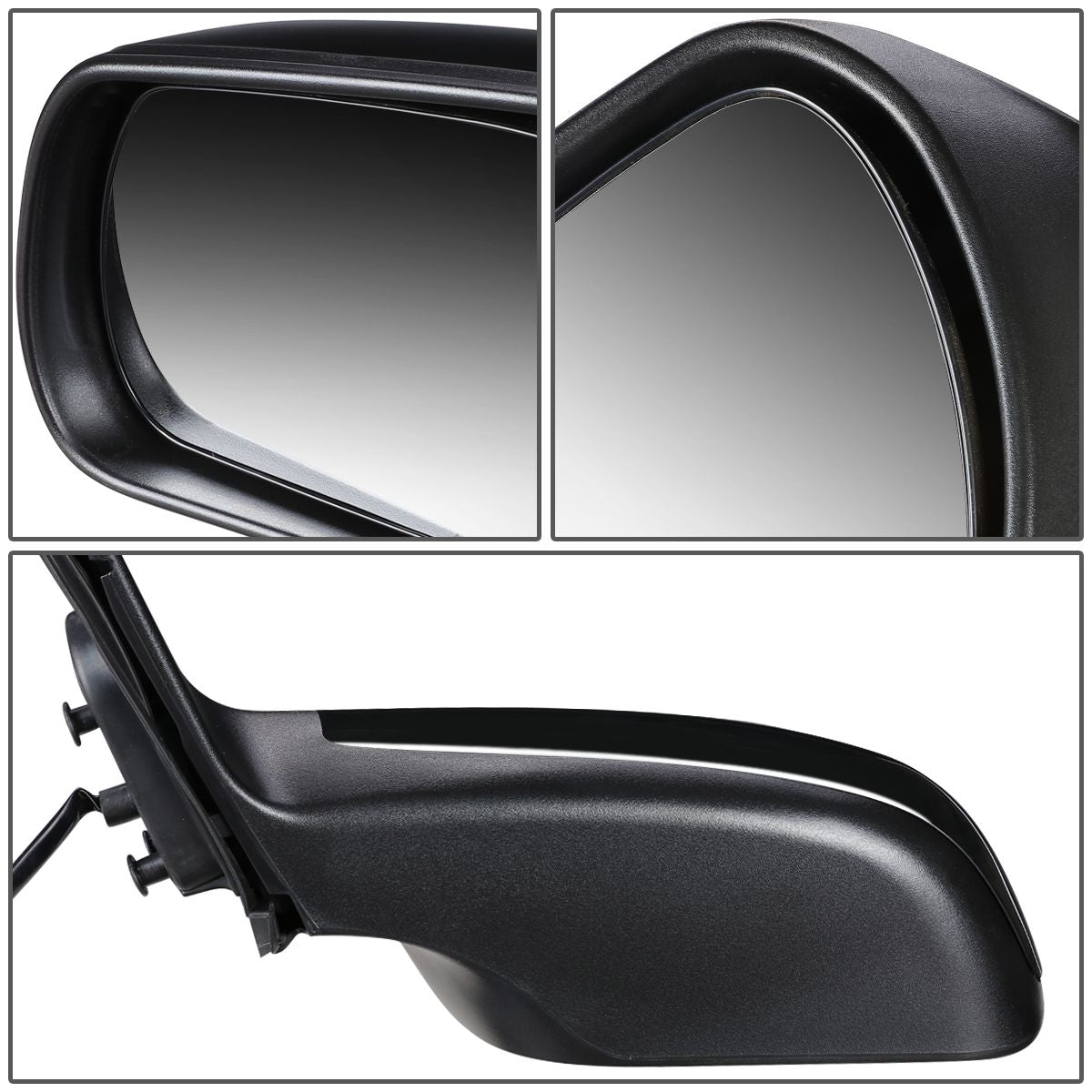 RETROVISOR MIRROR - OEM - 03-08 MAZDA 6 NON TURBO - POWERED - HEATED - PAINTABLE - BLACK - LEFT