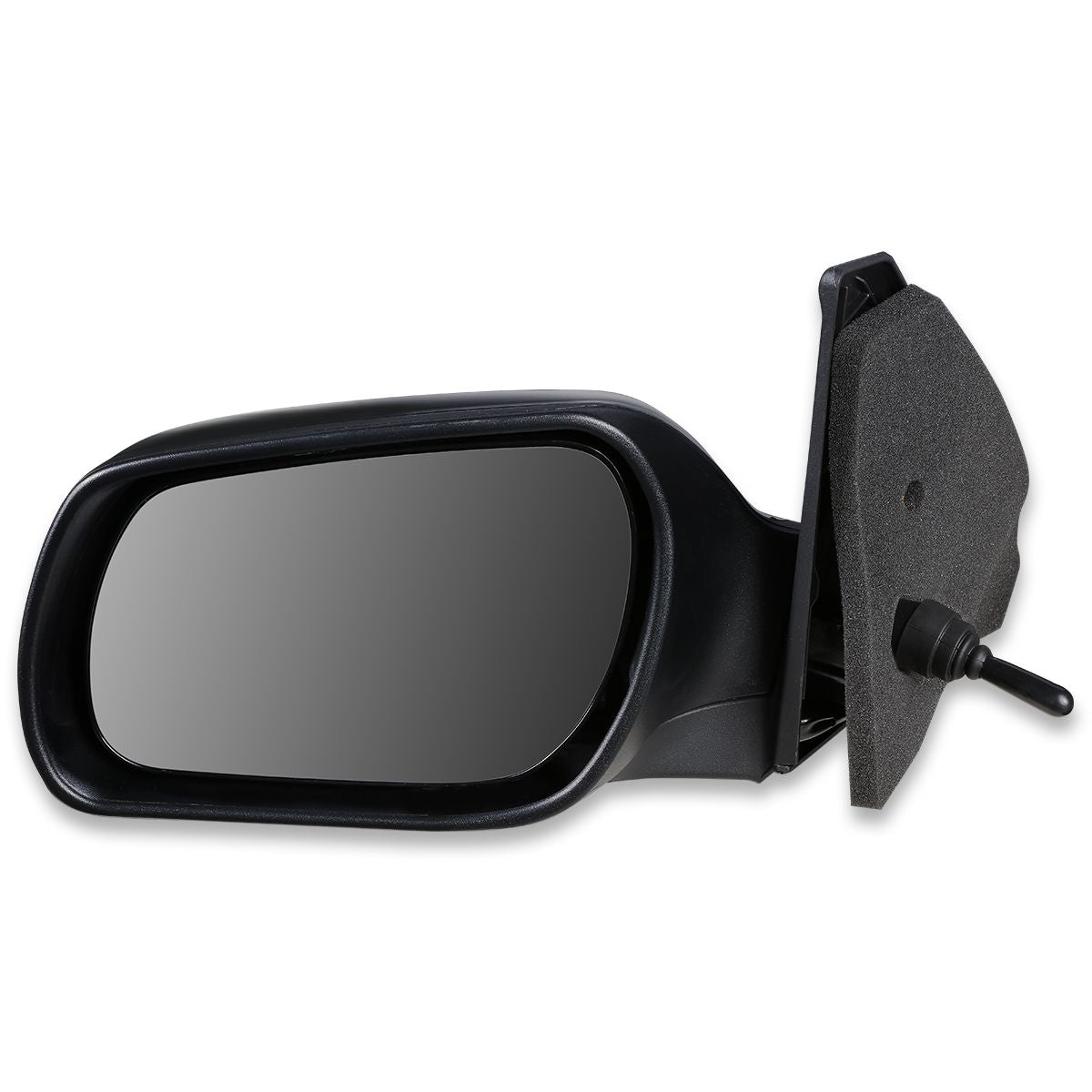 RETROVISOR MIRROR - OEM - 04-09 MAZDA 3 - MANUAL - TEXTURED - BLACK - LEFT