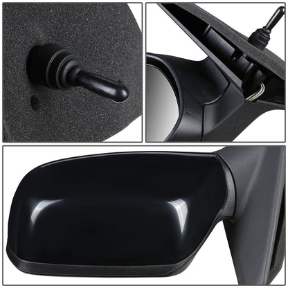 RETROVISOR MIRROR - OEM - 04-09 MAZDA 3 - MANUAL - TEXTURED - BLACK - LEFT