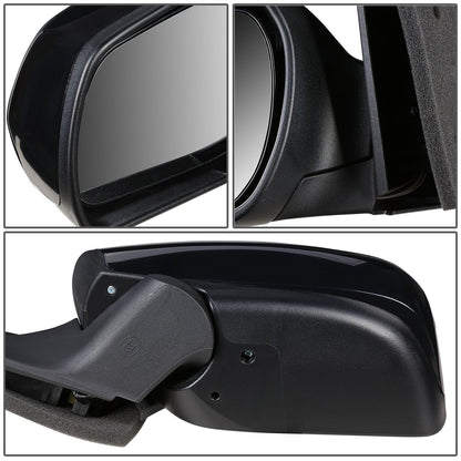 RETROVISOR MIRROR - OEM - 04-09 MAZDA 3 - POWERED - TEXTURED - BLACK - LEFT