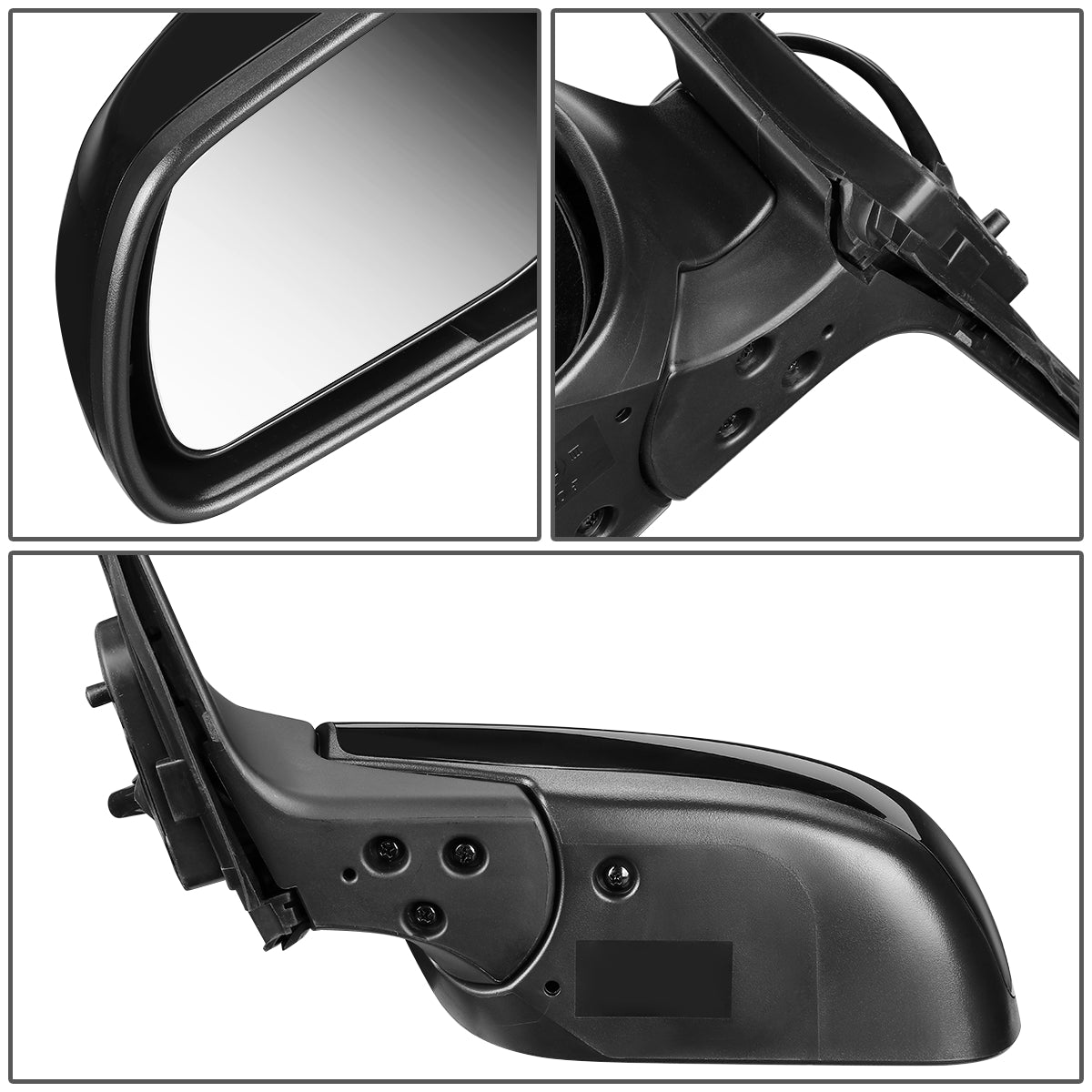 RETROVISOR MIRROR - OEM - 06-07 MAZDA MAZDASPEED 6 - POWERED - HEATED - PAINTABLE - BLACK - LEFT