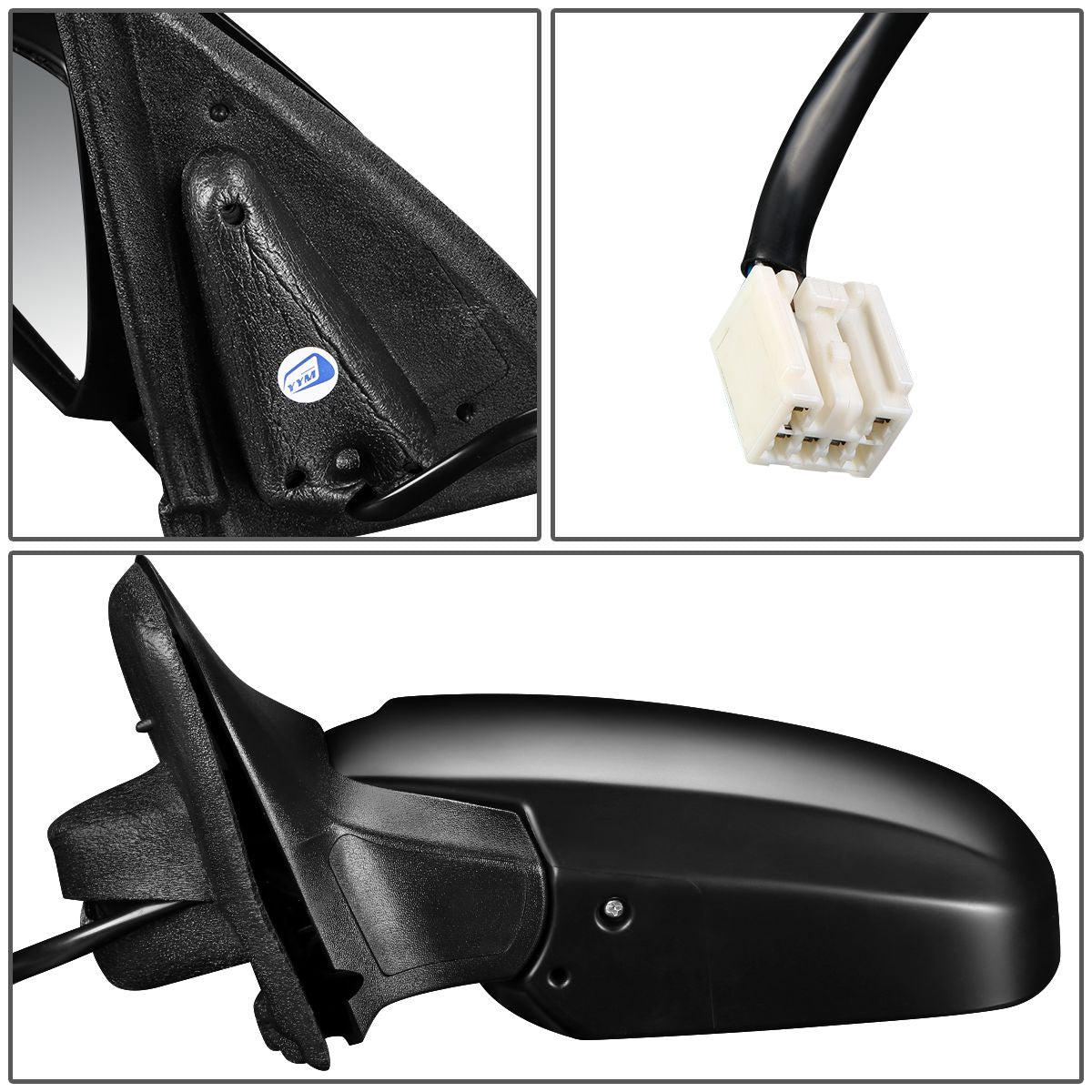 RETROVISOR MIRROR - OEM - 05-06 MAZDA TRIBUTE - POWERED - HEATED - PAINTABLE - BLACK - LEFT