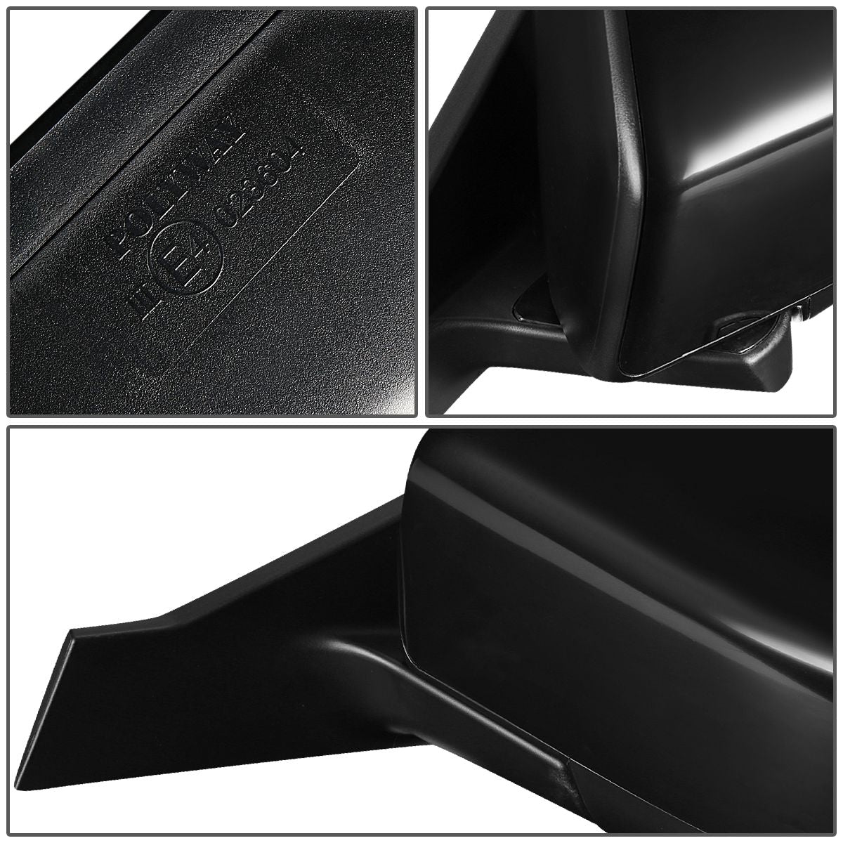 RETROVISOR MIRROR - OEM - 06-10 MAZDA 5 - POWERED - PAINTABLE - BLACK - LEFT