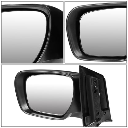 RETROVISOR MIRROR - OEM - 07-12 MAZDA CX-7 - POWERED - PAINTABLE - BLACK - LEFT