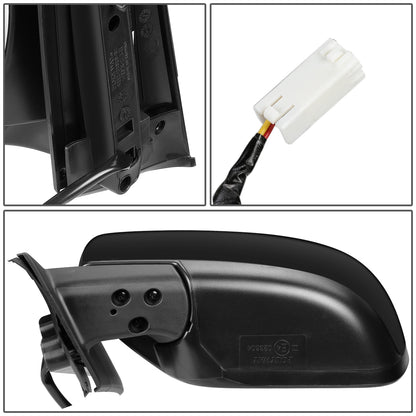 RETROVISOR MIRROR - OEM - 07-12 MAZDA CX-7 - POWERED - PAINTABLE - BLACK - LEFT