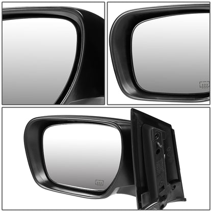 RETROVISOR MIRROR - OEM - 07-12 MAZDA CX-7 - POWERED - HEATED - PAINTABLE - BLACK - LEFT
