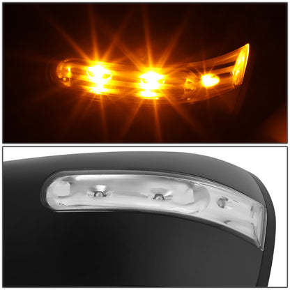 RETROVISOR MIRROR - OE STYLE - MAZDA CX-9 07-09 - WITH POWER WITH HEATED GLASS WITH SIGNAL - DRIVER SIDE - PAINT TO MATCH - BLACK