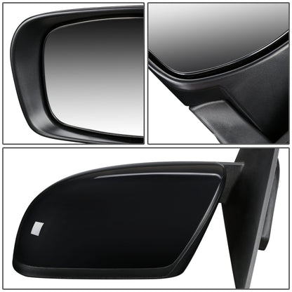RETROVISOR MIRROR - OEM - 07-09 MAZDA CX-9 - POWERED - HEATED - PAINTABLE - BLACK - LEFT