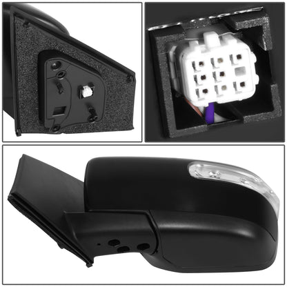 RETROVISOR MIRROR - OE STYLE - MAZDA CX-9 07-09 - WITH POWER WITH SIGNAL - DRIVER SIDE - PAINT TO MATCH - BLACK