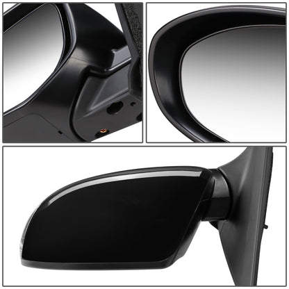 RETROVISOR MIRROR - OEM - 10-13 MAZDA 3 - POWERED - HEATED - W/ SIGNAL LIGHT - FOLDING - BLACK MATERIAL - LEFT