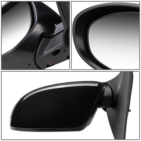 RETROVISOR MIRROR - OEM - 10-13 MAZDA 3 - POWERED - HEATED - W/ SIGNAL LIGHT - FOLDING - BLACK MATERIAL - LEFT