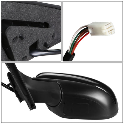 RETROVISOR MIRROR - OEM - 10-13 MAZDA 3 - POWERED - HEATED - PAINTABLE - BLACK - LEFT