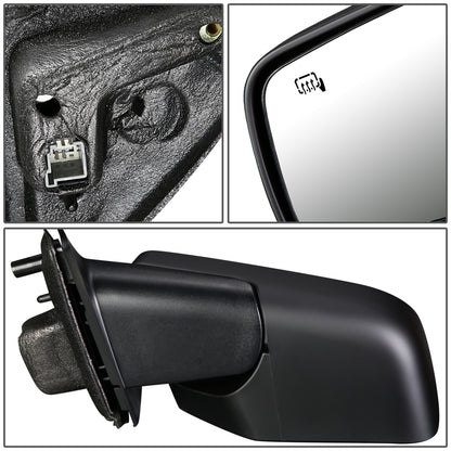 RETROVISOR MIRROR - OEM - 09-11 MAZDA TRIBUTE - POWERED - HEATED - TEXTURED - BLACK - LEFT