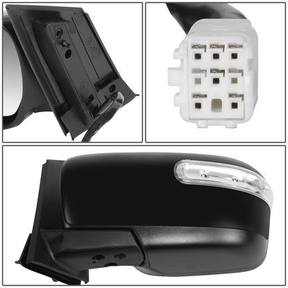 RETROVISOR MIRROR - OE STYLE - MAZDA CX-7 2007-2012 - WITH POWER WITH HEATED GLASS WITH SIGNAL - DRIVER LEFT SIDE - BLACK