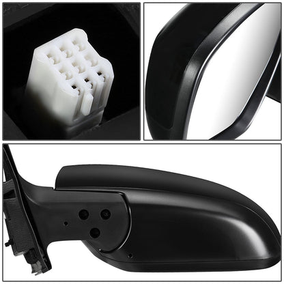 RETROVISOR MIRROR - OEM - 10-15 MAZDA CX-9 - POWERED - PAINTABLE - BLACK - LEFT