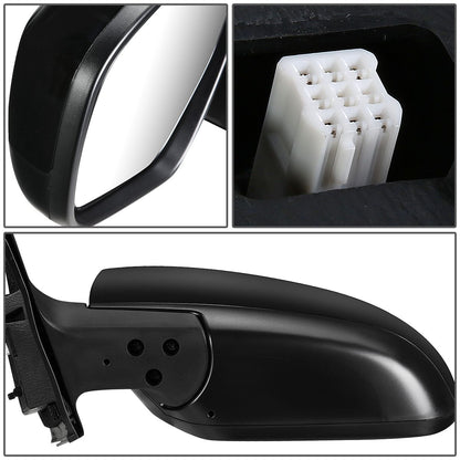 RETROVISOR MIRROR - OEM - 10-15 MAZDA CX-9 - POWERED - HEATED - PAINTABLE - BLACK - LEFT