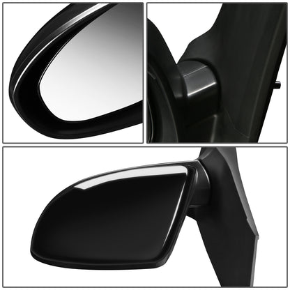 RETROVISOR MIRROR - OEM - 11-14 MAZDA 2 - POWERED - PAINTABLE - BLACK - LEFT