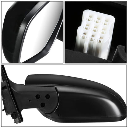 RETROVISOR MIRROR - OEM - 10-15 MAZDA CX-9 - POWERED - PAINTABLE - BLACK - LEFT