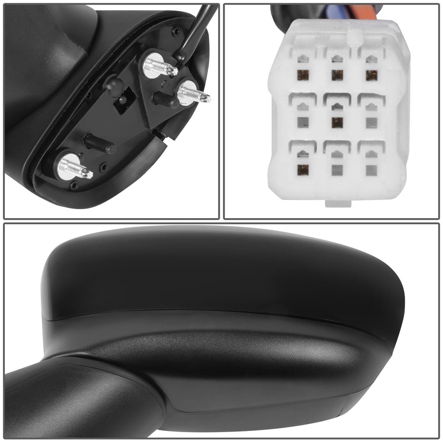 RETROVISOR MIRROR - OE STYLE - MAZDA CX-5 13-15 - WITH POWER WITH SIGNAL - DRIVER SIDE - PAINT TO MATCH - BLACK