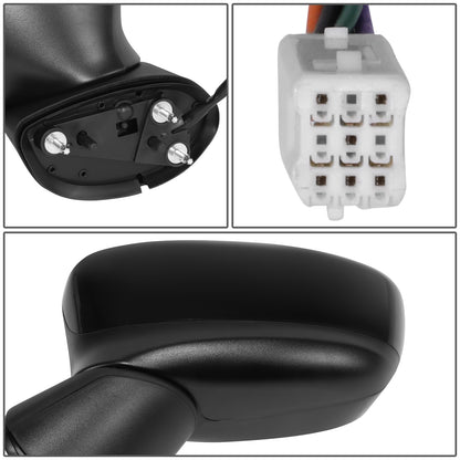 RETROVISOR MIRROR - OE STYLE - MAZDA CX-5 13-15 - WITH POWER WITH HEATED WITH SIGNAL - DRIVER SIDE - PAINT TO MATCH - BLACK