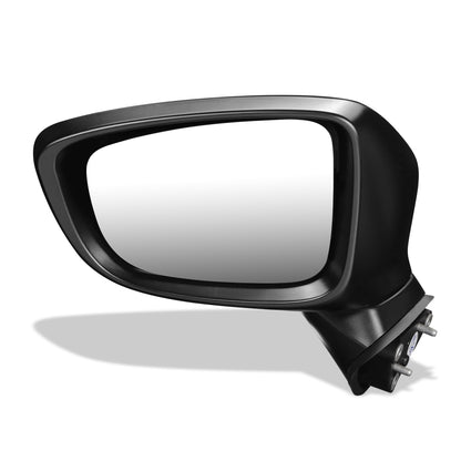 RETROVISOR MIRROR - OEM - 14-17 MAZDA 6 - POWERED - W/ SIGNAL LIGHT - FOLDING - BLACK MATERIAL - LEFT