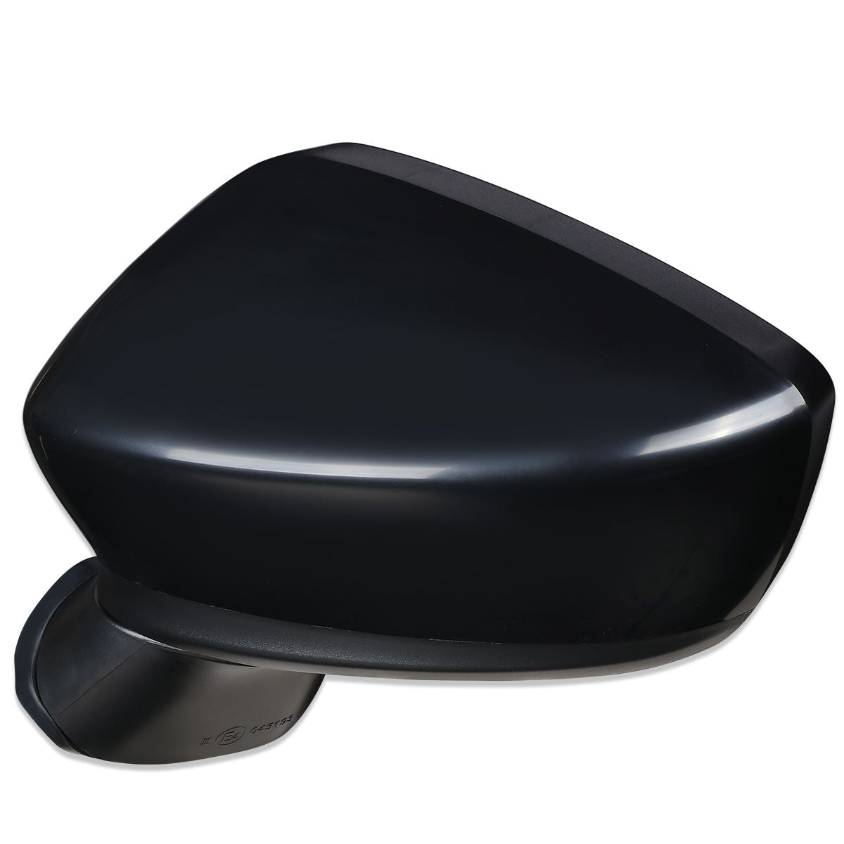 RETROVISOR MIRROR - OEM - 14-15 MAZDA 3 - POWERED - PAINTABLE - BLACK - LEFT