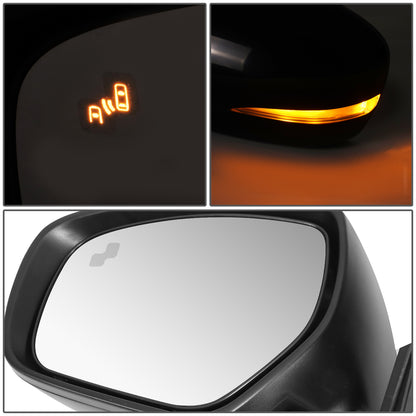 RETROVISOR MIRROR - OE STYLE - MAZDA CX-9 2010-2015 - WITH POWER WITH HEATED WITH SIGNAL WITH BLIND SPOT - DRIVER LEFT SIDE - BLACK