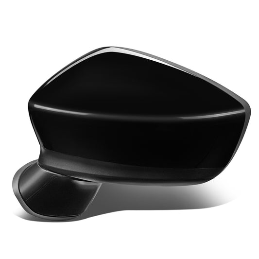 RETROVISOR MIRROR - OEM - 14-16 MAZDA 3 - POWERED - FOLDING - BLACK MATERIAL - LEFT