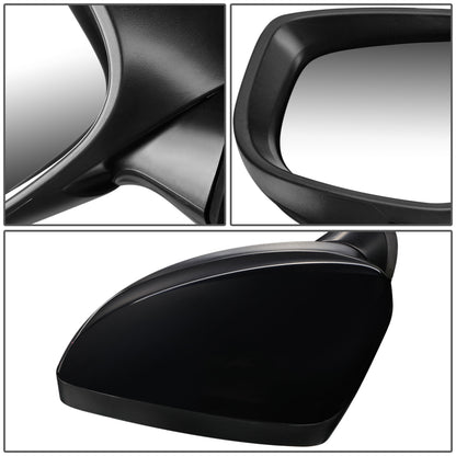 RETROVISOR MIRROR - OEM - 14-16 MAZDA 3 - POWERED - FOLDING - BLACK MATERIAL - LEFT