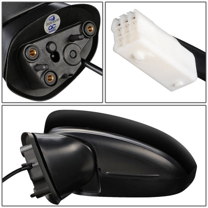 RETROVISOR MIRROR - OEM - 14-16 MAZDA 3 - POWERED - FOLDING - BLACK MATERIAL - LEFT