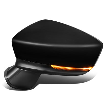 RETROVISOR MIRROR - OEM - 14-16 MAZDA 3 - POWERED - HEATED - W/ SIGNAL LIGHT - W/ BSD - FOLDING - BLACK MATERIAL - LEFT