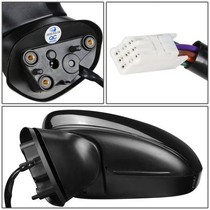 RETROVISOR MIRROR - OEM - 14-16 MAZDA 3 - POWERED - HEATED - W/ SIGNAL LIGHT - W/ BSD - FOLDING - BLACK MATERIAL - LEFT