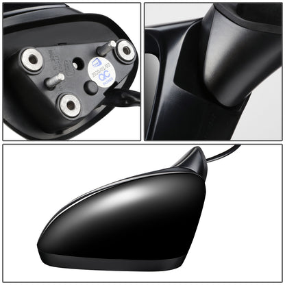 RETROVISOR MIRROR - OEM - 14-17 MAZDA 6 - POWERED - W/ SIGNAL LIGHT - W/ BSD - FOLDING - BLACK MATERIAL - LEFT