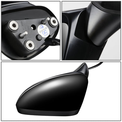 RETROVISOR MIRROR - OEM - 14-17 MAZDA 6 - POWERED - HEATED - W/ SIGNAL LIGHT - W/ BSD - FOLDING - BLACK MATERIAL - LEFT