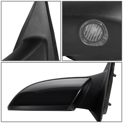RETROVISOR MIRROR - OEM - 09-13 MAZDA 6 - POWERED - W/ PUDDLE LIGHT - W/ BSD - BLACK MATERIAL - LEFT